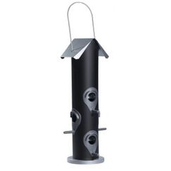 Windhager 06969 Vogelhäuschen Schwarz, Silber Metall Hängend