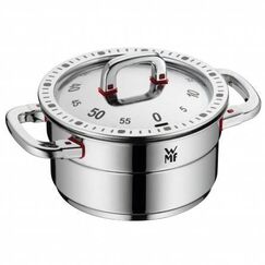WMF 07.9976.6040 Küchen-Timer Mechanischer Küchentimer Edelstahl
