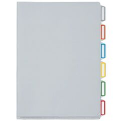 Kolma 08.145.00 Tab-Register Konventioneller Dateiordner Durchscheinend