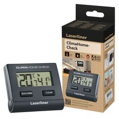 Laserliner ClimaHome-Check Drinnen Elektronisches Hygrometer Schwarz