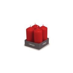 Balthasar 082648.001 Wachskerze Zylinder Rot 4 Stück(e)