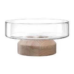 LEONARDO Legno Vase Vase mit runder Form Transparent, Holz