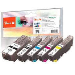 Peach 0F319671 PagePack 5 Stück(e) Schwarz, Cyan, Magenta, Gelb