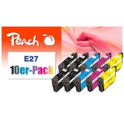 Peach 320204 Druckerpatrone 10 Stück(e) Kompatibel Extrahohe (Super-) Ausbeute Schwarz, Cyan, Magenta, Foto schwarz, Gelb