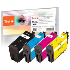 Peach PI200-558 Druckerpatrone 4 Stück(e) Kompatibel Hohe (XL-) Ausbeute Schwarz, Cyan, Magenta, Gelb