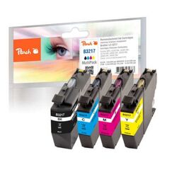 Peach Spar Pack Tintenpatronen kompatibel zu Brother LC-3217VALP