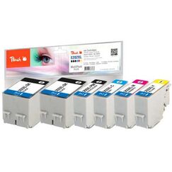 Peach PI200-683 Druckerpatrone 6 Stück(e) Kompatibel Hohe (XL-) Ausbeute Schwarz, Cyan, Magenta, Gelb