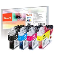 Peach PI500-259 Druckerpatrone 4 Stück(e) Kompatibel Schwarz, Cyan, Magenta, Gelb
