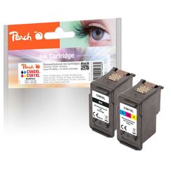 Peach 321035 Druckerpatrone 2 Stück(e) Kompatibel Hohe (XL-) Ausbeute Schwarz, Cyan, Magenta, Gelb