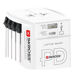 Skross 1.302977 Netzstecker-Adapter Universal Weiß