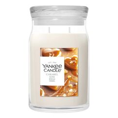 Yankee Candle Caramel Kiss Wachskerze Rund Karamell Weiß 1 Stück(e)