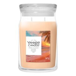 Yankee Candle Pink Sands Glow Wachskerze Rund Blume Orange 1 Stück(e)