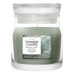 Yankee Candle Silver Sage & Pine Wachskerze Rund Holz Grün 1 Stück(e)