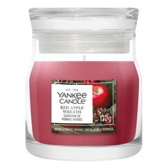Yankee Candle Red Apple Wreath Wachskerze Rund Fruchtig, Süß Weiß 1 Stück(e)
