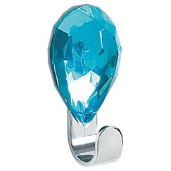 Spirella Jewel Drinnen Handtuchhaken Blau, Farbe: Blau