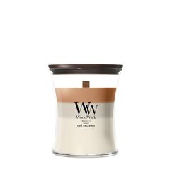 WoodWick Café Macchiato Wachskerze Zylinder Kaffee Weiß, Braun 1 Stück(e)