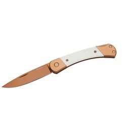 Herbertz 10000885 Taschenmesser EDC-Messer Gold, Weiß