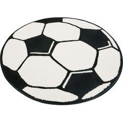 Hanse Home 100015 Kinder-Teppich & -Matte Schwarz, Weiß Rund