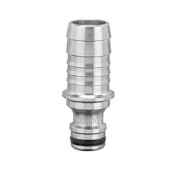 Alba-Krapf 10021 Anschlussteil für Wasserschlauch Messing Silber