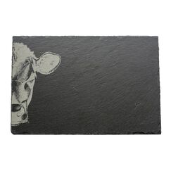 Kadastar 100256 Serviergeschirr Schwarz Rechteckig Schieferplatte