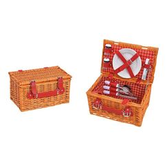 G. Wurm 10025720 Picknicktasche/korb Braun, Rot 1