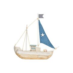 G. Wurm 10038795 Dekorative Statue & Figur Blau, Holz Holz