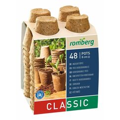 Romberg 48 Anzuchttöpfe 8 cm Ø rund