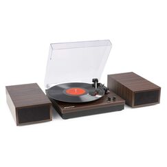 Fenton RP165D Audio-Plattenspieler mit Riemenantrieb Holz
