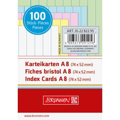Brunnen 10-22 822 95 Karteikarte Blau, Grün, Rot, Weiß, Gelb 100 Stück(e)