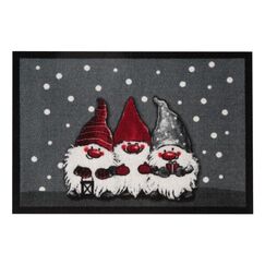 Hanse Home Christmas Wichtel Dekorative Fußmatte Rechteckig Grau