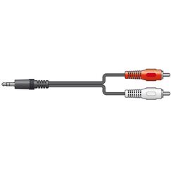Skytronic CX405-1 Audio-Kabel 1,5 m 3.5mm 2 x RCA Schwarz