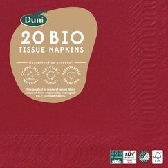 Duni 104044 Papierserviette Seidenpapier Bordeaux