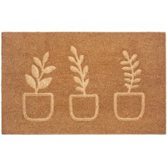 Hanse Home 105562-45X75 Teppich Drinnen Bodenmatte Rechteck Kokosnuss-Faser Braun