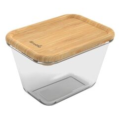 Rotho NALA Quadratisch Container 0,75 l Bambus, Transparent 1 Stück(e)