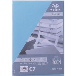 Artoz 10713418-393 Briefumschlag C7 (81 x 114 mm) Aqua-Farbe 5 Stück(e)
