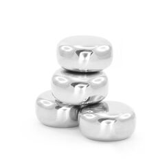 Pulltex 109222 Wiederverwendbare Eiswürfel Edelstahl