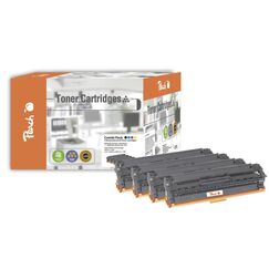 Peach Spar Pack Tonermodule kompatibel zu HP CB540, CB541, CB542, CB543