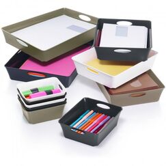Rotho 1112708853 Aufbewahrungsbox Ablageschale Rechteckig Polypropylen (PP) Anthrazit