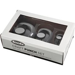 Creativ Company Craft Punch Set Form Handwerksstanze Schwarz, Grau