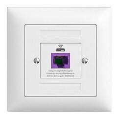 Feller 1131-403.FMI.61 Steckdose RJ-45 Violett, Weiß
