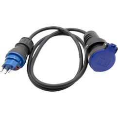Brennenstuhl 1131112020 Verlängerungskabel 1,5 m 1 AC-Ausgänge Drinnen Schwarz, Blau