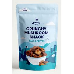 Forestly Foods Crunchy Mushroom Chips - Salt & Pepper 50 g Champignonchips Pfeffer, Salz