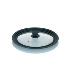 Kela 11442 Deckel Rund Schwarz, Transparent