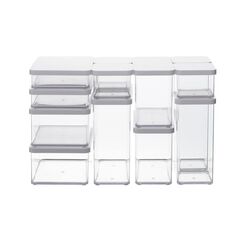 Rotho Loft 11605 Rechteckig Dispensor 1,5 l Transparent, Weiß