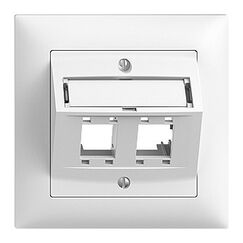 Feller EDIZIOdue colore Steckdose 2 x RJ-45 Weiß
