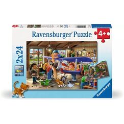 Ravensburger Puzzle Eisenbahn- und Flugzeugservice