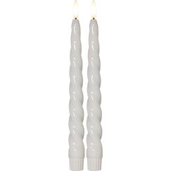 Star Trading LED Dinner Kerze 2P Shine Weiss, Farbe: Weiß