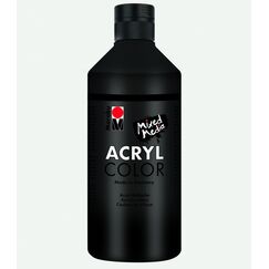 Marabu 12010075073 Acrylfarbe 500 ml Schwarz Flasche
