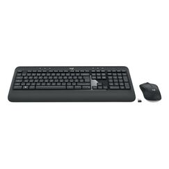 Logitech 920-008677 Tastatur Maus enthalten Universal RF Wireless QWERTZ Schweiz Schwarz