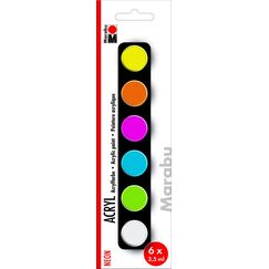 Marabu Acryl Neon Acrylfarbe 3,5 ml 6 Stück(e)